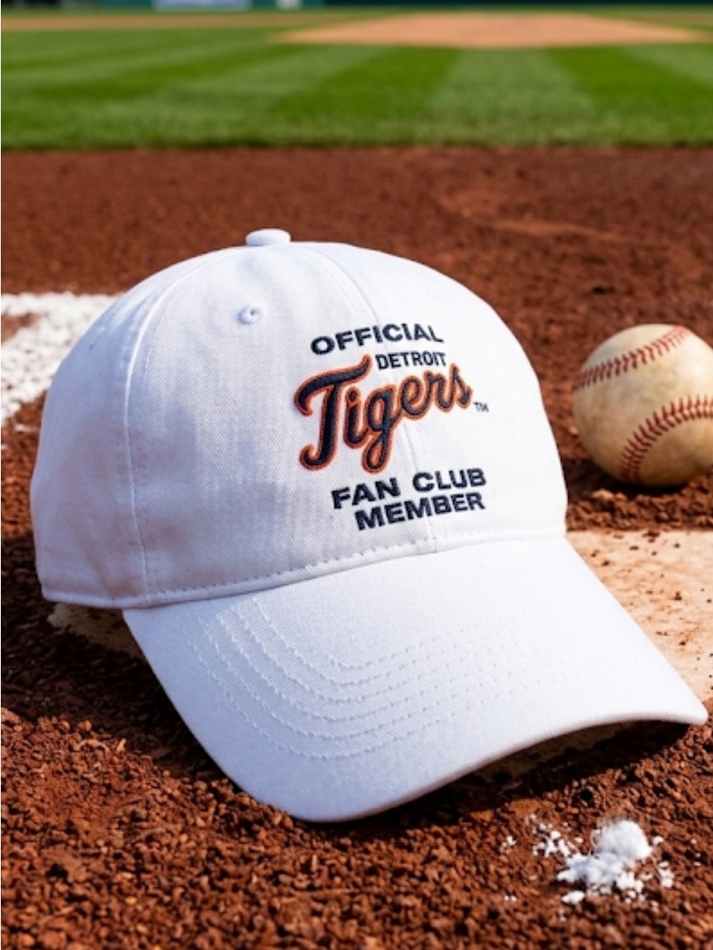 Official Detroit Tigers Fan Club Member Miller Lite Adjustable Baseball Hat